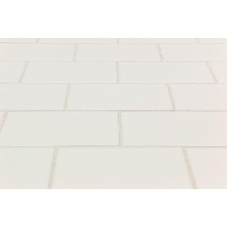 Bond Tile Core White 3 in. x 6 in. Matte Ceramic Subway Wall Tile (54 Pieces 6.54 Sq. Ft. / Box)
