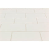 Bond Tile Core White 3 in. x 6 in. Matte Ceramic Subway Wall Tile (54 Pieces 6.54 Sq. Ft. / Box)