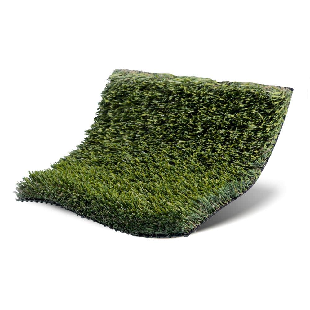 TURF DISTRIBUTORS Eco 72 Deep Green 15 ft. Wide x Cut to Length Artificial Turf