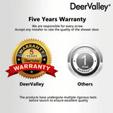 DEERVALLEY 60 in. W x 76 in. H Double Sliding Framed Shower Door in Silver with 3/8 in. (10 mm) Clear Glass