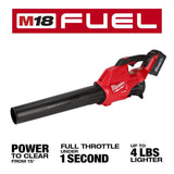 Milwaukee M18 FUEL 18-Volt Lithium-Ion Brushless Cordless Blower, 16 in. Chainsaw and Rapid Charger Combo Kit (3-Tool)