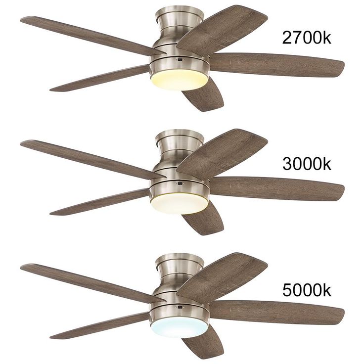 Ashby Park 52 in. White Color Changing Integrated LED Brushed Nickel Ceiling Fan with Light Kit and Remote Control