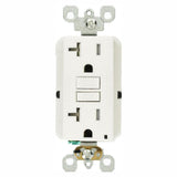 20 Amp 125-Volt Duplex SmarTest Self-Test SmartlockPro Tamper Resistant GFCI Outlet, Light Almond - Super Arbor