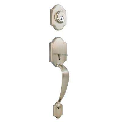 Schlage 
    Addison Aged Bronze Single Cylinder Deadbolt with Birmingham Lever Door Handleset - Super Arbor