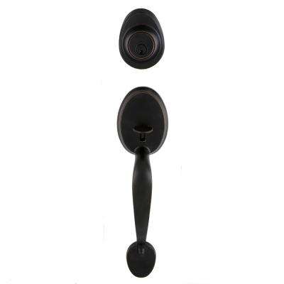 Schlage 
    Century Satin Chrome Single Cylinder Deadbolt with Elan Lever Door Handleset - Super Arbor