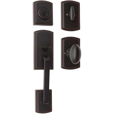 Constructor 
    Cerberus Antique Bronze Finish Entry Door Handleset - Super Arbor