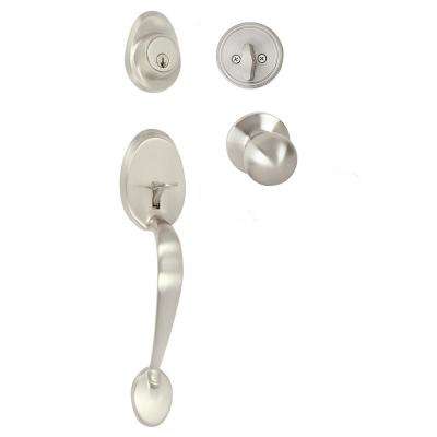 Kwikset 
    Tavaris Satin Nickel Handle Only without Deadbolt with Vedani Door Lever - Super Arbor
