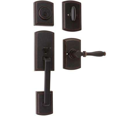Delaney 
    Italian Collection Visconti Dummy Satin Nickel Door Handleset with Sorado Interior - Super Arbor