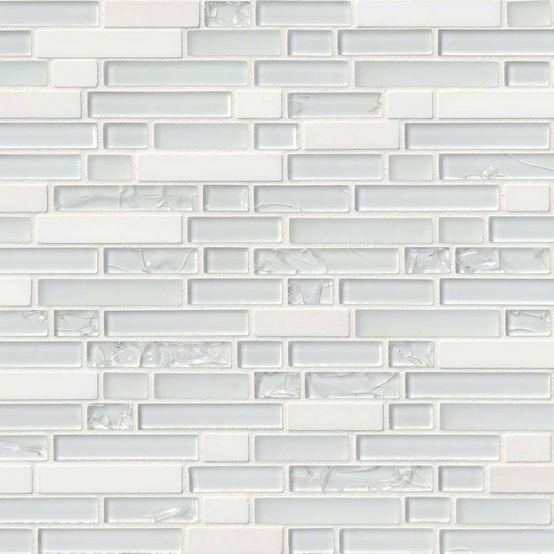 MSI Delano Blanco 12 in. x 12 in. x 6 mm Textured Glass Stone Mesh-Mounted Mosaic Tile (1 sq. ft.)