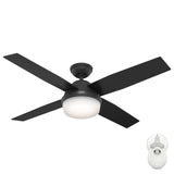 Hunter Dempsey LED 52-in Brushed Nickel Indoor Ceiling Fan with Remote, 4-Blade