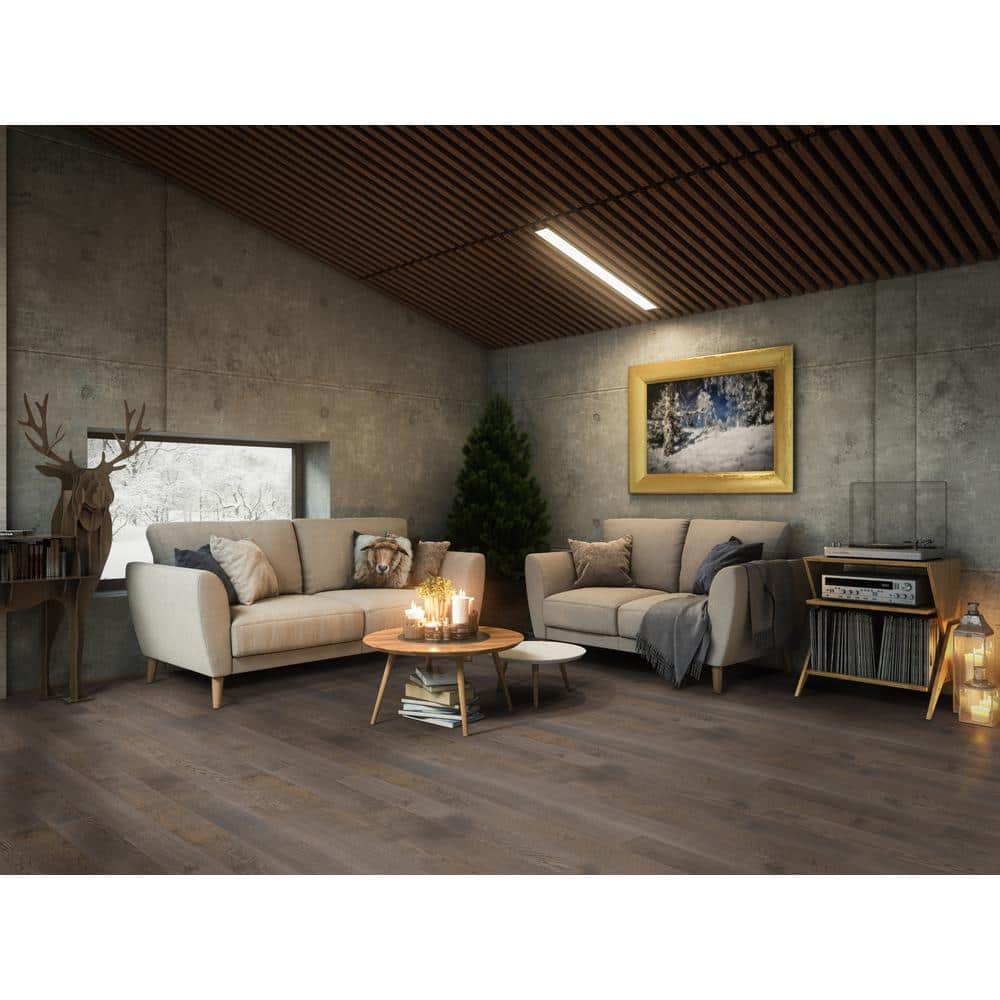 A&A Surfaces Woodridge Derlin Oak 0.28 in. x 6.5 in. Waterproof Wire Brushed Engineered Hardwood Flooring (1040.16 sq. ft./pallet)