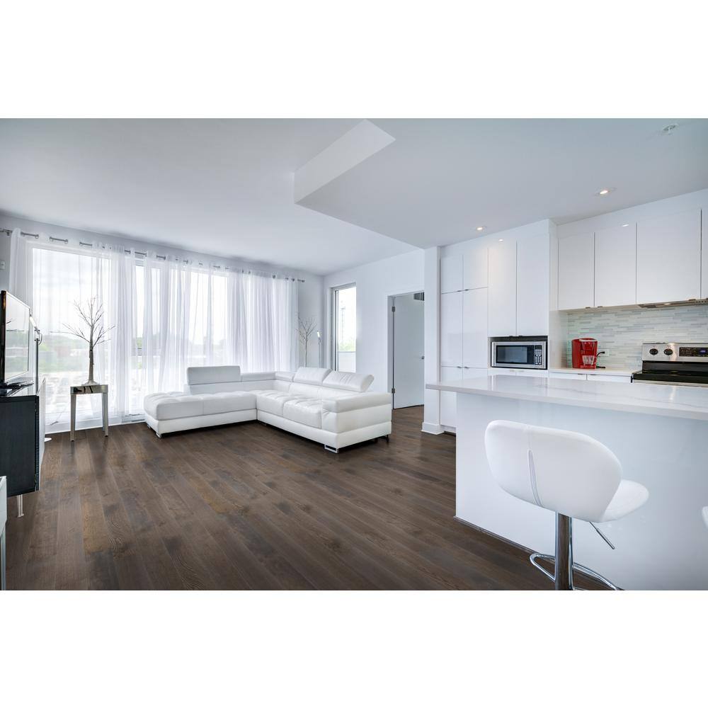 A&A Surfaces Woodridge Derlin Oak 0.28 in. x 6.5 in. Waterproof Wire Brushed Engineered Hardwood Flooring (1040.16 sq. ft./pallet)