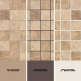 Daltile Rio Mesa Desert Sand 12 in. x 12 in. x 6 mm Ceramic Mosaic Floor and Wall Tile (1 sq. ft. / piece)