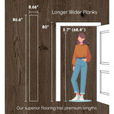 ASPEN FLOORING Desert Shadow Hickory 9/16 in T x 8.66 in. W Tongue and Groove W-Brushed Engineered Hardwood Flooring (31.25 sqft/case)