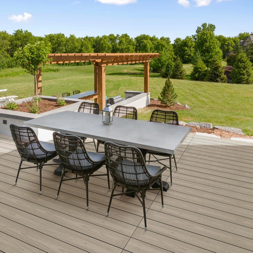 CREATIVE SURFACES Desert Stone Composite Decking Boards - 20 Planks