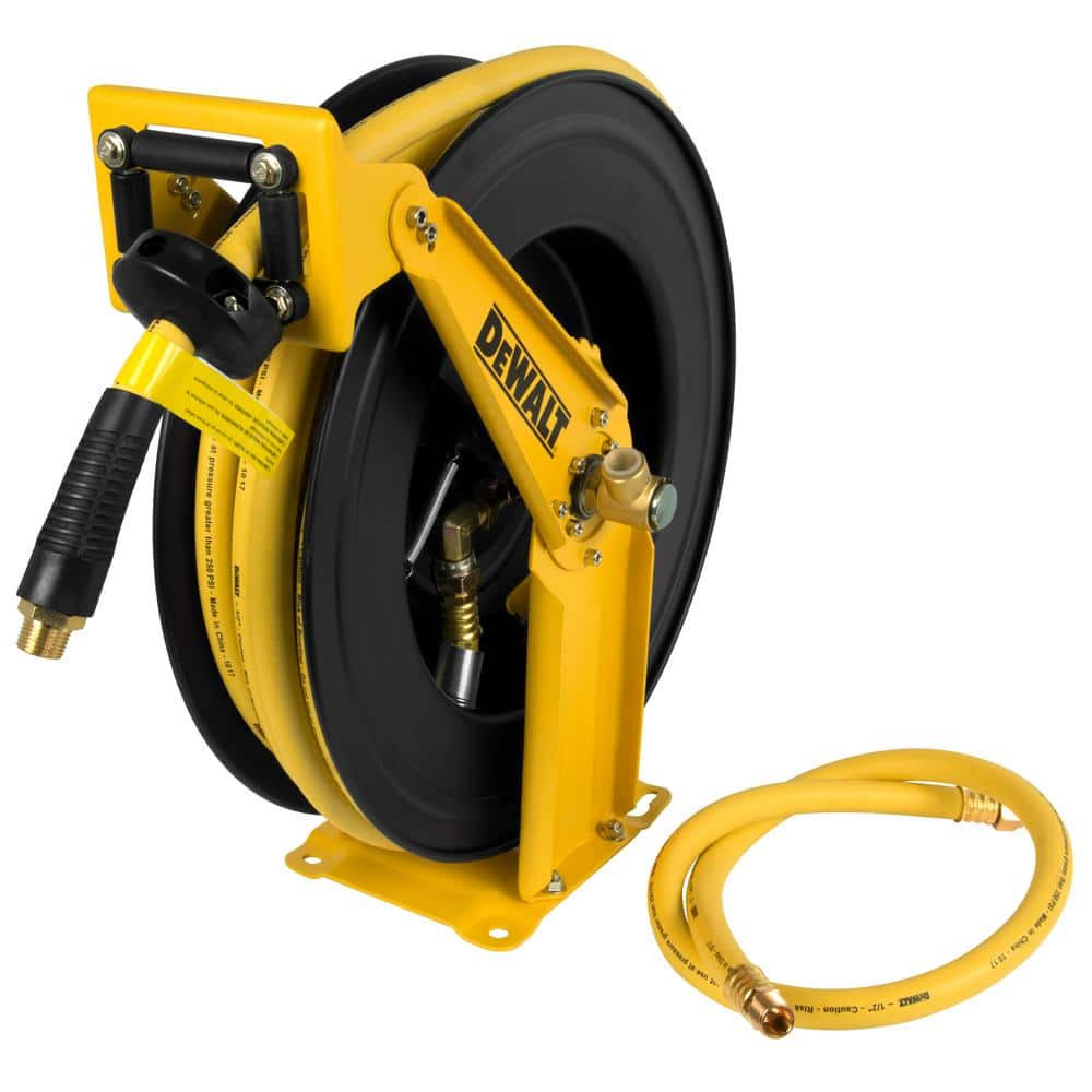 DEWALT 1/2 in. x 50 ft. Double Arm Auto Retracting Air Hose Reel