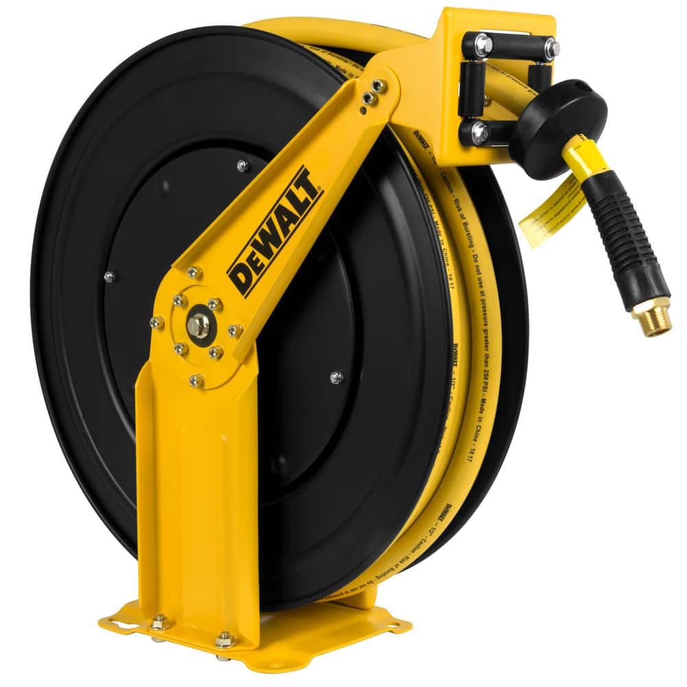 DEWALT 1/2 in. x 50 ft. Double Arm Auto Retracting Air Hose Reel