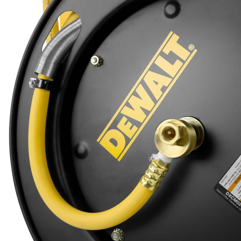 DEWALT 3/8 in. x 50 ft. Single Arm Auto Retracting Air Hose Reel