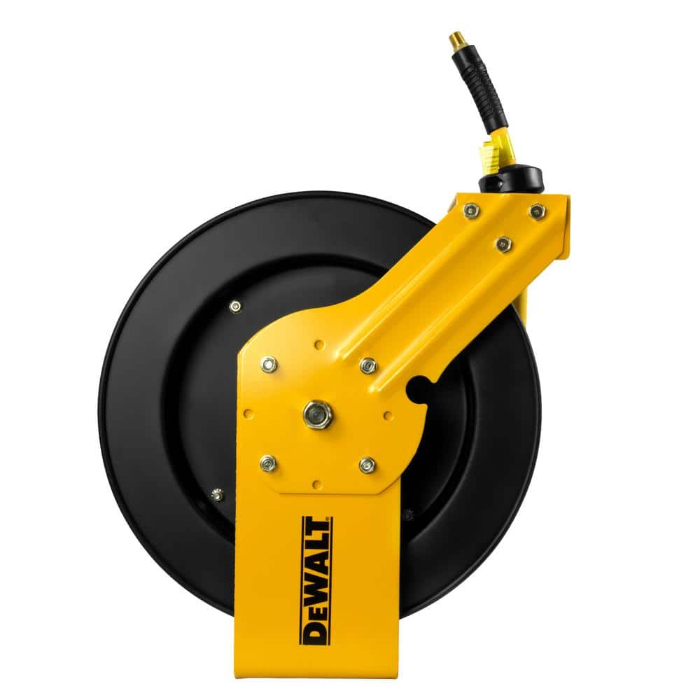 DEWALT 3/8 in. x 50 ft. Single Arm Auto Retracting Air Hose Reel