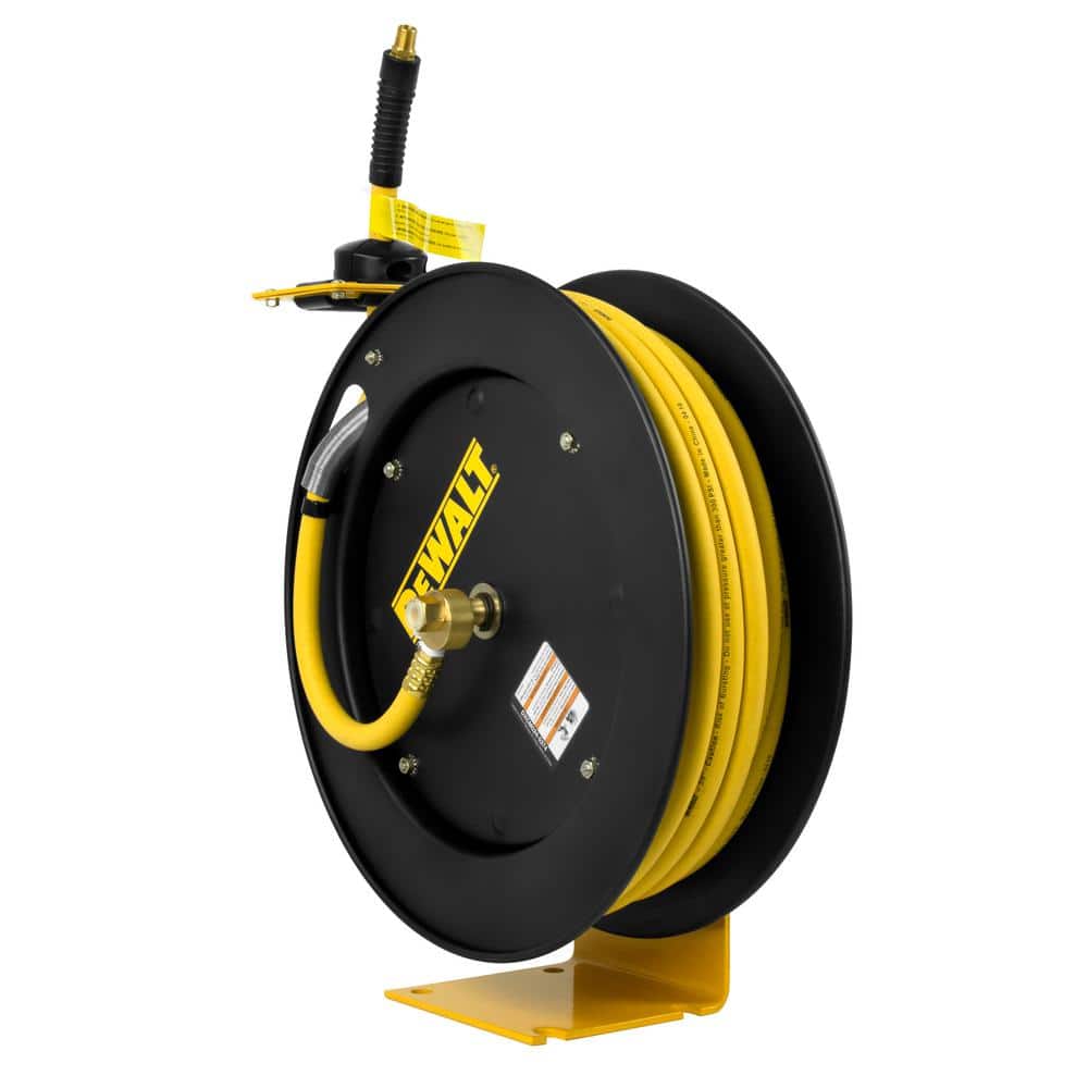 DEWALT 3/8 in. x 50 ft. Single Arm Auto Retracting Air Hose Reel