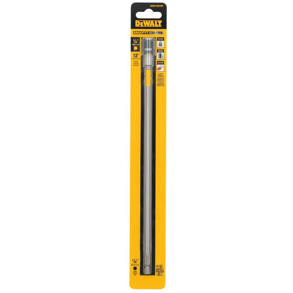 DEWALT MAXFIT 12 in. Bit Extension, 1/4 in. Hex Shank, Magnetic Quick-Release