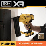 DEWALT 20V MAX XR Lithium-Ion Electric Cordless 18-Gauge Brad Nailer (Tool Only)