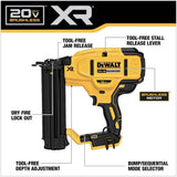 DEWALT 20V MAX XR Lithium-Ion Electric Cordless 18-Gauge Brad Nailer (Tool Only)