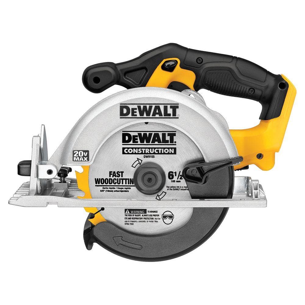 DEWALT 20V MAX Cordless 6-1/2 in. Circular Saw Kit with Batteries and Charger