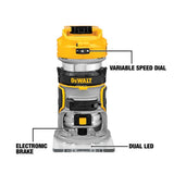 DEWALT 20V MAX Cordless Brushless Circular Saw and Compact Router (Tools-Only)