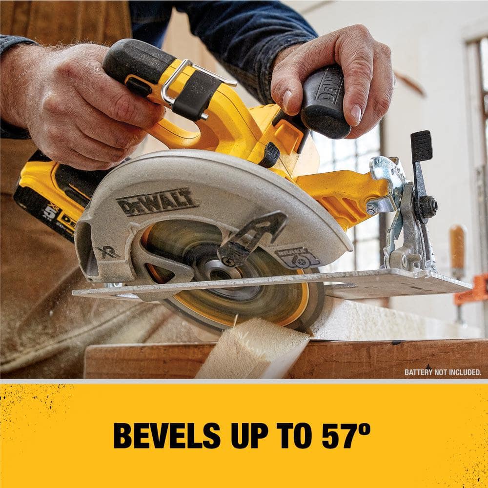 DEWALT 20-Volt MAX Li-Ion Cordless Brushless 7-1/4 in. Circular Saw (Tool-Only) with 20-Volt MAX 3.0Ah Battery and Charger