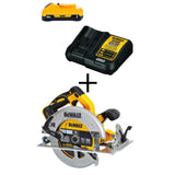 DEWALT 20V MAX XR Cordless Brushless Circular Saw Kit with Battery and Charger