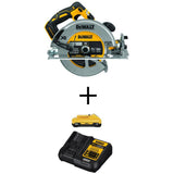 DEWALT 20V MAX XR Cordless Brushless 7-1/4 in. Circular Saw Kit with Battery and Charger