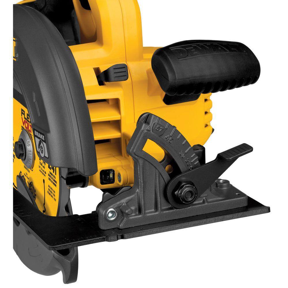 DEWALT FLEXVOLT 60V MAX Brushless 7-1/4 in. Cordless Circular Saw Kit with 2Ah Battery, 1-Hour Fast Charger and Case