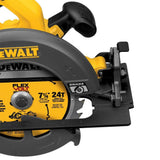 DEWALT FLEXVOLT 60V MAX Brushless 7-1/4 in. Cordless Circular Saw Kit with 2Ah Battery, 1-Hour Fast Charger and Case