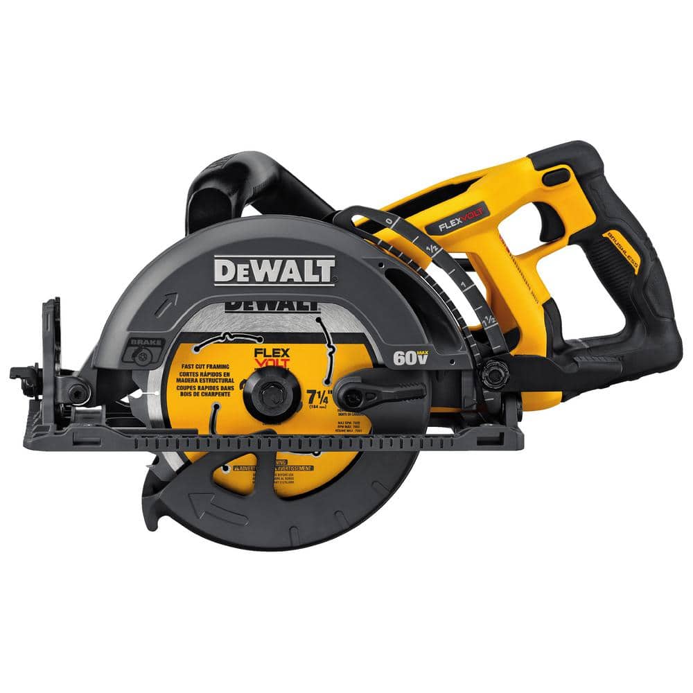 DEWALT FLEXVOLT 60V MAX Cordless Brushless 7-1/4 in. Wormdrive Style Circular Saw (Tool Only)