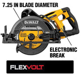 DEWALT FLEXVOLT 60V MAX 7-1/4 in. Cordless Worm Drive Style Saw with 9.0Ah Battery Kit