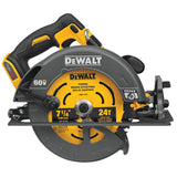 DEWALT FLEXVOLT 60V MAX Lithium-Ion Cordless Brushless 7-1/4 in. Circular Saw Kit with (2) Batteries & Charger, Bonus 60V Reciprocating Saw