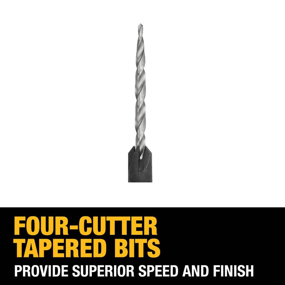 DEWALT Steel Countersink Drill Bit Set (3-Piece) – DW2535