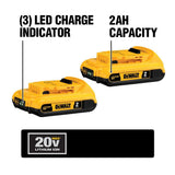 DEWALT 20V MAX Lithium-Ion Battery Pack Combo, 2.0Ah (2-Pack) + 4.0Ah XR (2-Pack)