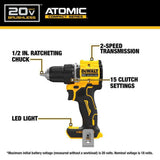 DEWALT ATOMIC 20-Volt MAX Cordless Brushless Compact Drill/Impact Combo Kit (2-Tool) with ATOMIC Compact Reciprocating Saw