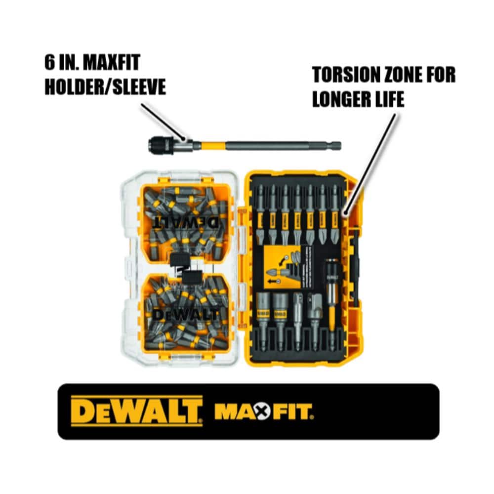 DEWALT MAXFIT Screwdriving Drill Bit Set, 60-Piece (DWAMF60)