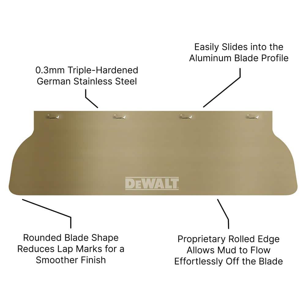 DEWALT 10 in. Replacement Skimming Blade Insert