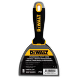 DEWALT 5 in. Stainless Steel Putty Knife with Soft Grip Handle