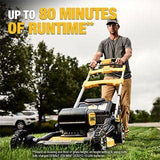 DEWALT 20V MAX 21 in. Brushless Cordless Battery Powered Self Propelled Lawn Mower Kit with (2) 10 Ah Batteries and Chargers