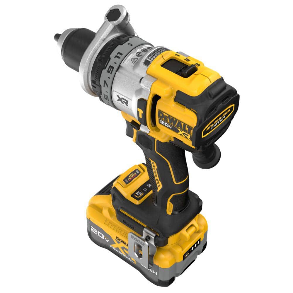 DEWALT 20V XR Lithium-Ion Cordless Hammer Drill Kit with 8.0 Ah Battery, Charger and Kit Bag