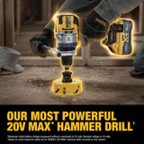 DEWALT 20V XR Lithium-Ion Cordless Hammer Drill Kit with 8.0 Ah Battery, Charger and Kit Bag
