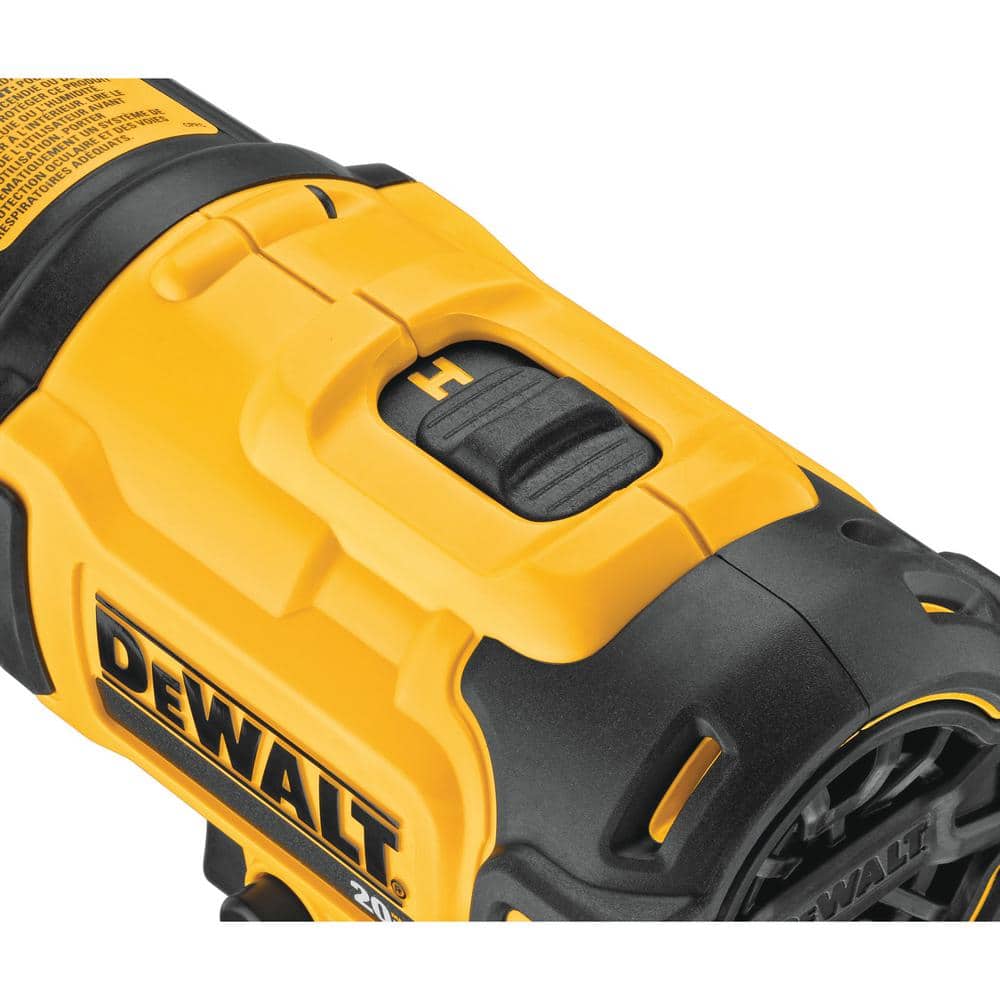 DEWALT 20V MAX Cordless Compact Heat Gun with Flat and Hook Nozzle Attachments