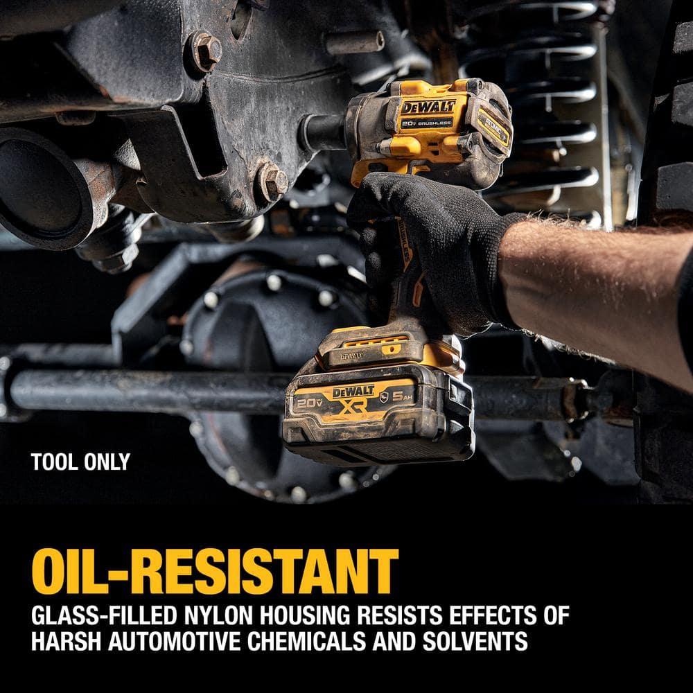 DEWALT ATOMIC 20V MAX Cordless Brushless 1/2 in. Variable Speed Impact Wrench (Tool Only)