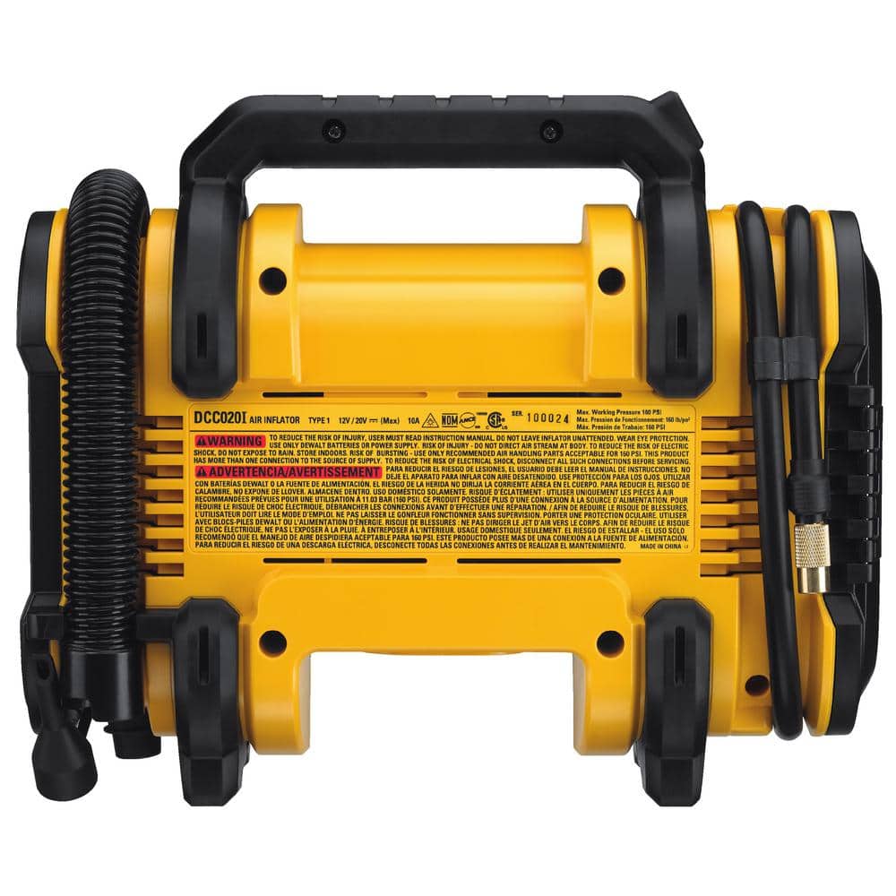 DEWALT 20V MAX Cordless Electric Portable Inflator (Tool Only)