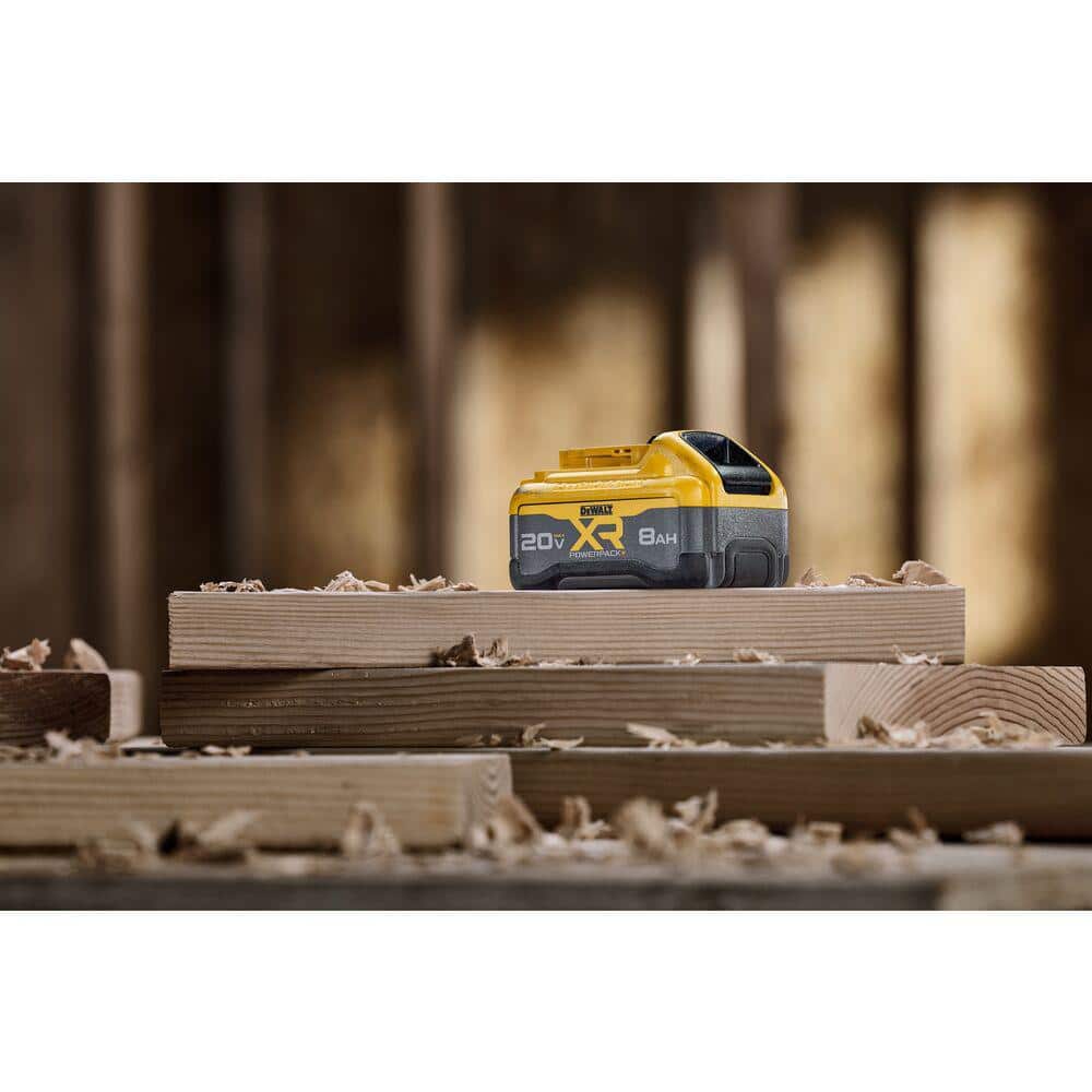 DEWALT Tough System 2.0 Flex Volt 20V/60V Lithium-Ion Cordless/Corded 4000 Lumen LED Adjustable Panel Work Light 8Ah Battery